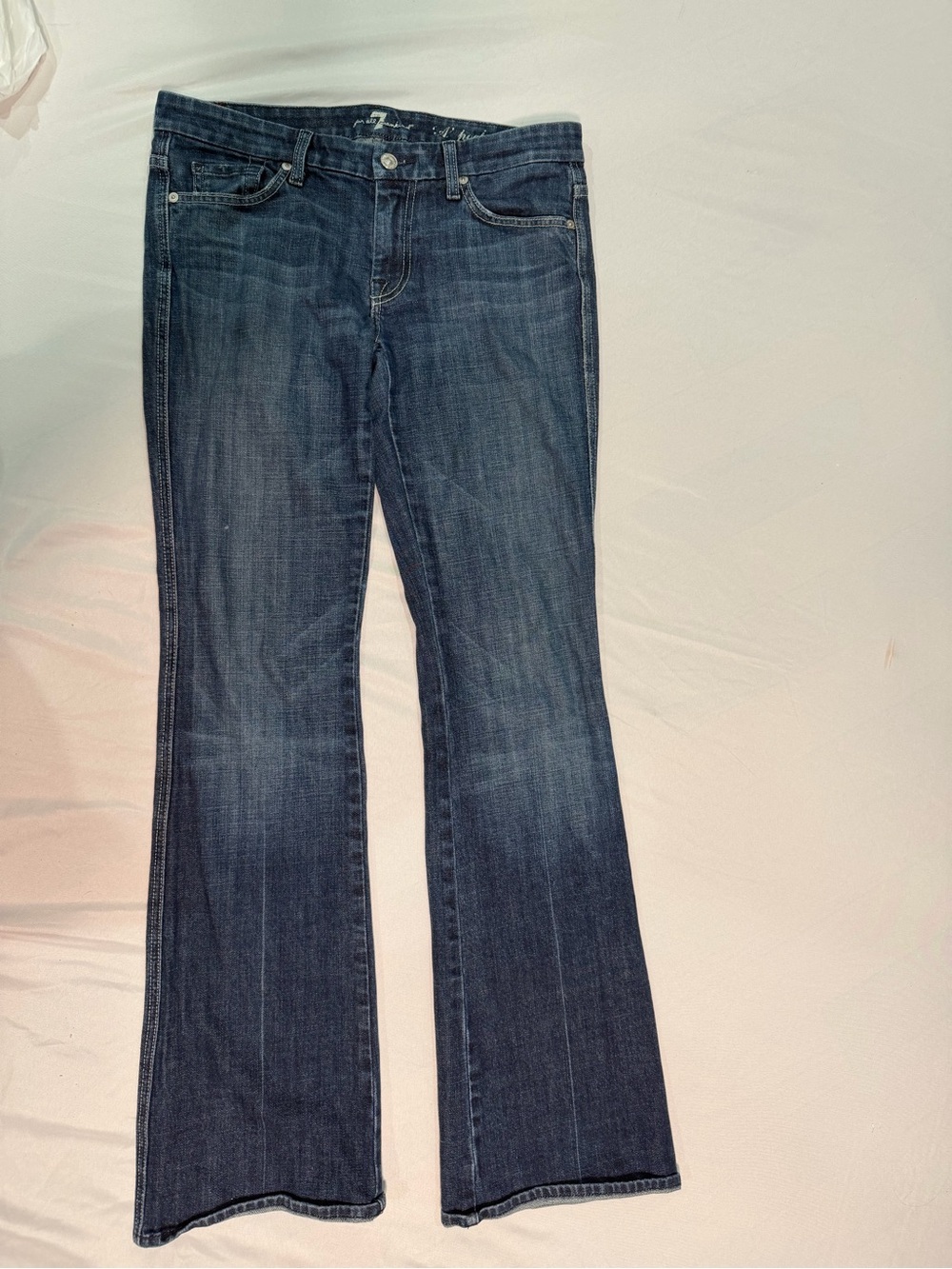7 For All Mankind Women's Dark Blue Flare Jeans size 29